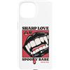 Goth Vampire Pop Art Dark Romance Horror Custodia per iPhone 15 Sharp Amore Vampiro Zanne Labbra Gotico Halloween Spooky Babe