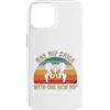 Funny Bionic Woman Hip Surgery Gifts Custodia per iPhone 14 Un pulcino dell'anca con uno scheletro retrò tramonto dell'anca