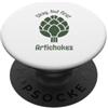 Crazy About Artichokes Okay But First Carciofi Divertente amante delle verdure PopSockets PopGrip Adesivo