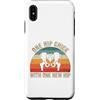 Funny Bionic Woman Hip Surgery Gifts Custodia per iPhone XS Max Un pulcino dell'anca con uno scheletro retrò tramonto dell'anca