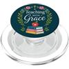 Teacher & Classroom Co. Apple Book Faith Teacher Floral Classroom Grace PopSockets PopGrip per MagSafe