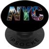 Downtown Manhattan Skyline Gifts skyline NYC, centro, manhattan, New York, città PopSockets PopGrip Adesivo