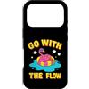Pink Flamingo Summer Co Custodia per iPhone 17 Pro Design con fenicottero rosa Go With The Flow