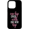 Fun Hip Replacement Surgery & Hip Surger Custodia per iPhone 15 Pro Max Un pulcino dell'anca con un nuovo anca - Divertente sostituzione dell'anca bionica