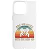Funny Bionic Woman Hip Surgery Gifts Custodia per iPhone 15 Pro Max Un pulcino dell'anca con uno scheletro retrò tramonto dell'anca