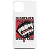 Goth Vampire Pop Art Dark Romance Horror Custodia per iPhone 13 Sharp Amore Vampiro Zanne Labbra Gotico Halloween Spooky Babe