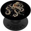 InGENIUS: magliette e articoli da regalo Vintage: polpo, motivi floreali, Kraken, mostro marino PopSockets PopGrip Adesivo