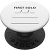 First Solo Tees Primo pilota privato scuola di volo singolo PopSockets PopGrip Adesivo