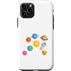 Cool Solar System Designs Custodia per iPhone 11 Pro Pianeti del sistema solare, Terra, Sole, Scienze spaziali Bambini, Adulti