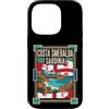 Costa Smeralda Travel Art Studio Custodia per iPhone 14 Pro Costa Smeralda Sardegna Italia Bandiera Costa Smeralda Viaggio Grafico