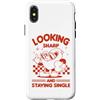 Sassy Sarcastic Single Humor Anti Valent Custodia per iPhone X/XS Sembra affilato e rimanere single Sassy Anti Valentine