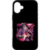 Halloween Retro 80s 90s Funny Scary Horr Custodia per iPhone 16 Plus Leonardo da Vinci Zombie Suonare la chitarra Italia Storia dell'arte