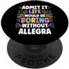 Personal Gift For Women Named ALLEGRA ALLEGRA Personalized Name Funny Cute Custom ALLEGRA Name PopSockets PopGrip Adesivo