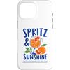 Amalfi Coast Italian Style Summer Design Custodia per iPhone 16 Pro Max Spritz E Sunshine Italia Arance Rosse