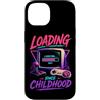 Retro Gamer Loading Since Childhood Custodia per iPhone 14 Retro Gamer Caricamento fin dall'infanzia Gioco Vintage