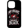Emo Goth Girl Aesthetic Black Heart Alte Custodia per iPhone 14 Pro Max Emo Goth Girl Estetica Cuore Nero Alternativo Gotico