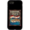 Dubrovnik Travel Art Studio Custodia per iPhone SE (2020) / 7/8 Dubrovnik, bandiera della Croazia, città vecchia, costiera, viaggio, grafico