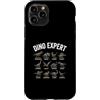 Jurassic Dinosaur Species Names Chart Custodia per iPhone 11 Pro Guida alle specie di dinosauri Dino Expert per bambini