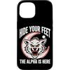 Moonlit Alpha Pack Custodia per iPhone 15 Nascondi i tuoi piedi L'alfa è qui piede