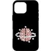 brain graphic sugar cubes mind illusion Custodia per iPhone 16 Pro Max Cubi di zucchero cerebrale effetto placebo visivo