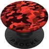 Camo Blast Manopola per supporto del telefono mimetico rosso PopSockets PopGrip Intercambiabile