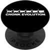 Fat Cat Meme Funny Chonk Cat Divertente evoluzione del gatto Chonkers grosso gatto chonk PopSockets PopGrip Adesivo