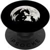 Funny Hand Boop Nose Dragon Cat Moon Men Drago Gatto Mano Boop Naso Luna Piena Fantasia Umorismo PopSockets PopGrip Adesivo