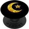 Stained Glass Moon Star Art Designs Simbolo dell'Islam Vetro Colorato Islamico Religioso Musulmano PopSockets PopGrip Adesivo