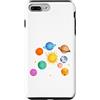 Cool Solar System Designs Custodia per iPhone 7 Plus/8 Plus Pianeti del sistema solare, Terra, Sole, Scienze spaziali Bambini, Adulti