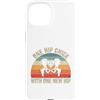 Funny Bionic Woman Hip Surgery Gifts Custodia per iPhone 15 Un pulcino dell'anca con uno scheletro retrò tramonto dell'anca