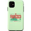 San Francisco Travel Tees Custodia per iPhone 11 Design retrò di San Francisco dal 1776 Skyline Travel Design