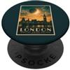 Partial Eclipse London Eclissi solare parziale 12 agosto 2026 Londra Regno Unito PopSockets PopGrip Adesivo