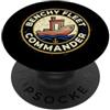 3D Printer Humor Maker Hobby Print Nerd Benchy Fleet Commander divertente stampa 3D stampa nerd hobby PopSockets PopGrip Adesivo