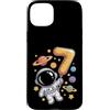 Cosmic Kids Adventures Custodia per iPhone 15 Plus Astronauta 7 Space Explorer Pianeti Spazio