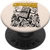 Retro Kaiju Chocolate & Chaos Vintage Ca Cioccolato e caos Kaiju Mostro Divertente Retro Choco Cartoon PopSockets PopGrip Adesivo