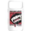 Goth Vampire Pop Art Dark Romance Horror Custodia per iPhone 17 Pro Max Sharp Amore Vampiro Zanne Labbra Gotico Halloween Spooky Babe