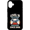 Level 18 Unlocked Awesome Since 2008 Custodia per iPhone 16 Plus Livello 18 sbloccato fantastico dal 2008