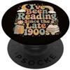 Vintage Reader Bookworm Library Book Lov Ho letto dalla fine del 1900 Book Lovers Vintage PopSockets PopGrip Adesivo