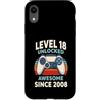 Level 18 Unlocked Awesome Since 2008 Custodia per iPhone XR Livello 18 sbloccato fantastico dal 2008