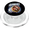 Mediterranean Foodie Souvenirs Gyros Greco Street Food Grecia Pop Art Comic Style Design PopSockets PopGrip per MagSafe