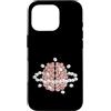 brain graphic sugar cubes mind illusion Custodia per iPhone 16 Pro Cubi di zucchero cerebrale effetto placebo visivo