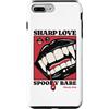 Goth Vampire Pop Art Dark Romance Horror Custodia per iPhone 7 Plus/8 Plus Sharp Amore Vampiro Zanne Labbra Gotico Halloween Spooky Babe