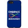 Neurodiversity Apparel - Neurodiverse Mi Custodia per iPhone SE (2020) / 7/8 Neurodiversity Rainbow Infinity farfalla ADHD autismo