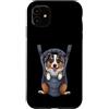 Australian Shepherd Puppy Lover PS Custodia per iPhone 11 Divertente cucciolo di pastore australiano in un marsupio. amante dei cani