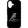 Jimbeels Custodia per iPhone 17 Cardellino arte lineare Ornitologo