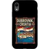 Dubrovnik Travel Art Studio Custodia per iPhone XR Dubrovnik, bandiera della Croazia, città vecchia, costiera, viaggio, grafico