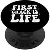 Coffee Roasting Home Roaster Apparel Coffee Roaster First Crack Is Life Retro Roasting Design PopSockets PopGrip Adesivo