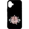 brain graphic sugar cubes mind illusion Custodia per iPhone 16 Plus Cubi di zucchero cerebrale effetto placebo visivo