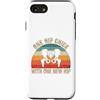 Funny Bionic Woman Hip Surgery Gifts Custodia per iPhone SE (2020) / 7/8 Un pulcino dell'anca con uno scheletro retrò tramonto dell'anca