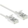ACT Cavo di rete CAT6a, U/FTP LSZH, cavo LAN sottile 3,8 mm, flessibile, antigroviglio, con spina RJ45, per centri dati, 0,15 m, bianco, DC6930